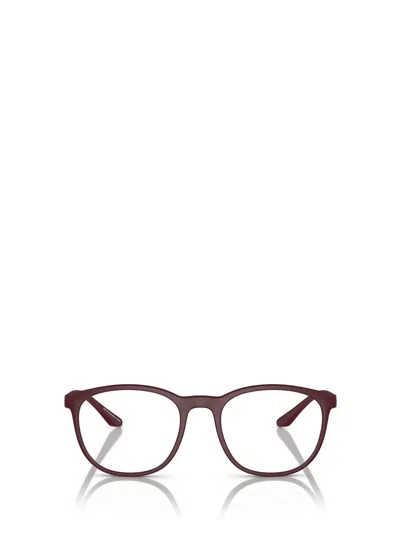 Emporio Armani Eyeglasses In Matte Bordeaux