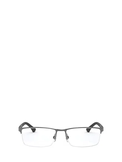 Emporio Armani Eyeglasses In Matte Gunmetal