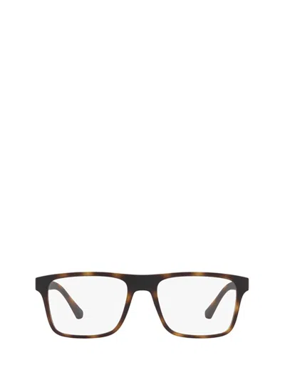 Emporio Armani Eyeglasses In Matte Havana