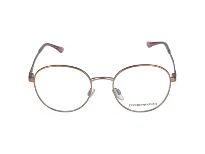 Emporio Armani Eyeglasses In Rose Gold Glossy
