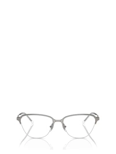 Emporio Armani Eyeglasses In Shiny Gunmetal