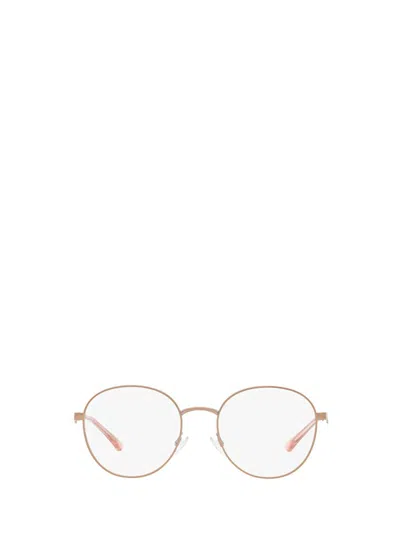 Emporio Armani Eyeglasses In Shiny Rose Gold
