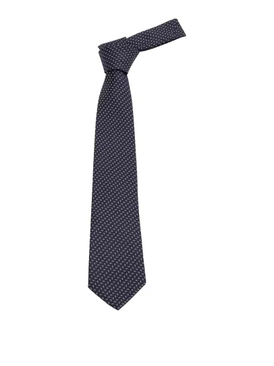 Emporio Armani Fantasy Print Tie In Negro