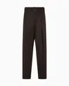 Emporio Armani L And Cashmere Pants With Belt