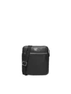 Emporio Armani Small Faux-leather Messenger Bag In Black
