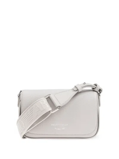 Emporio Armani Faux-leather Shoulder Bag In Grey