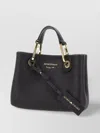 Emporio Armani Faux Leather Shoulder Bag With Deer Print