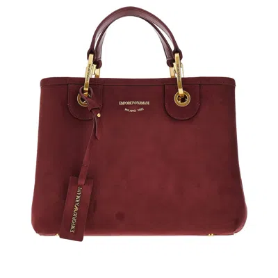 Emporio Armani Tote Bag Mit Logo-schriftzug In Red