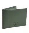 Emporio Armani Faux Leather Wallet In Green