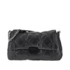 Emporio Armani Faux Nappa Leather Large Crossbody Bag In Black