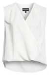 Emporio Armani Faux Wrap Shell In White