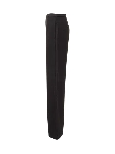 Emporio Armani Feminine Tailored Trousers With Flared Legs In Nero