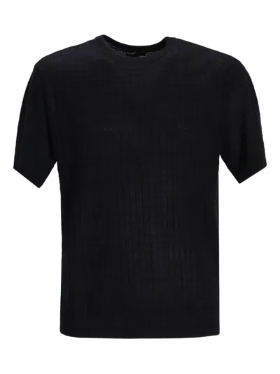 Emporio Armani Short-sleeved T-shirt In Black