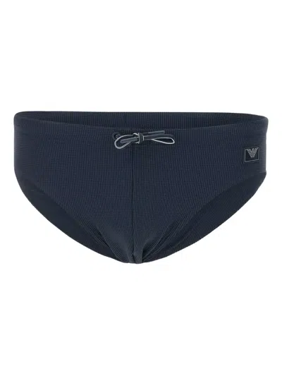 Emporio Armani Fine-ribbed Swim Briefs