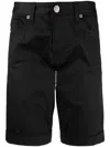 Emporio Armani Fitted Tailored Shorts In Black