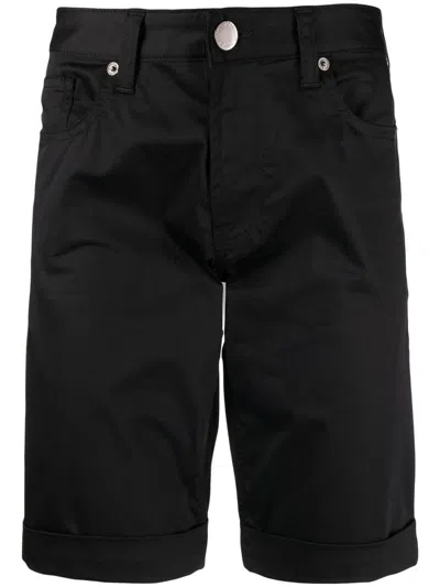 Emporio Armani Fitted Tailored Shorts In Black