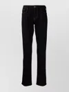 Emporio Armani Five Pocket Belt Loop Contrast Stitching In Black