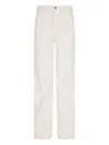 Emporio Armani Mid-rise Wide-leg Denim Jeans With Belt Loops In White