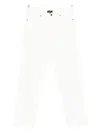 Emporio Armani Trousers With Belt Loops And Five Pockets In White