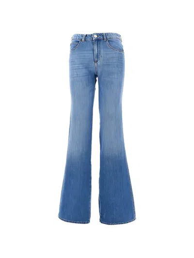 Emporio Armani Five-pocket Flared Jeans In Blue