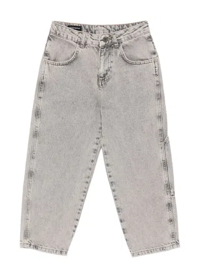 Emporio Armani Kids' Five-pocket Jeans In Gray