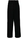 Emporio Armani Flannel Trousers In Blue