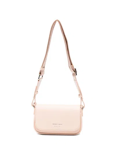 Emporio Armani Light Pink Logo Mini Crossbody Bag