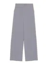 Emporio Armani Flare Leg Trousers In Gray