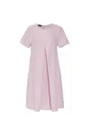 Emporio Armani Women's Crew Neck Mini Dress In Pink