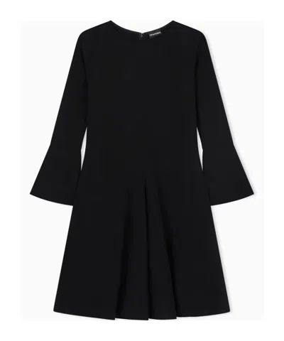 Emporio Armani Flared Dress In Black