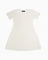 Emporio Armani Kids' Flared Dress In All-over Eagle Jacquard Knit
