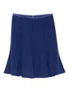 Emporio Armani Short Skirt In Blue