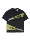 Emporio Armani Flashlight-print T-shirt In Blue