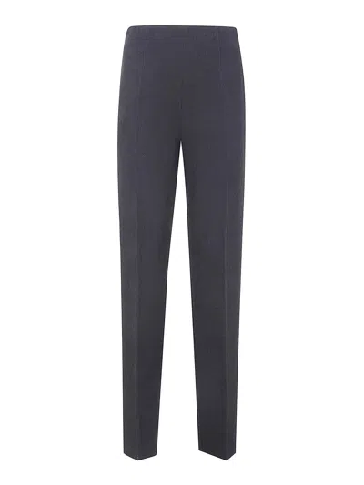 Emporio Armani Flat Belly Trouser In Blue