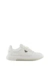 Emporio Armani Men's Logo Sneakers In Beige