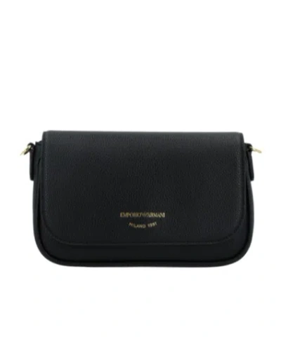 Emporio Armani Flip Shoulder Bag In Black