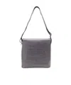 Emporio Armani Flip Shoulder Bag In Gray