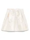 Emporio Armani Floral-motif Skirt In Neutrals
