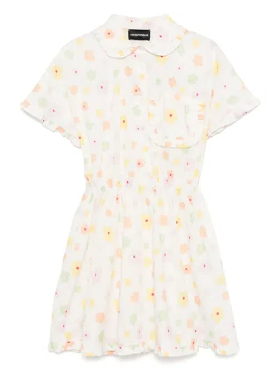 Emporio Armani Kids' Floral-print Dress