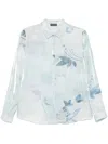 EMPORIO ARMANI FLORAL-PRINT SHIRT