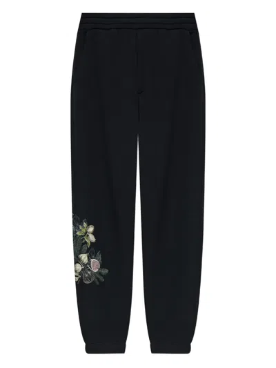 EMPORIO ARMANI FLORAL-PRINT TRACK PANTS