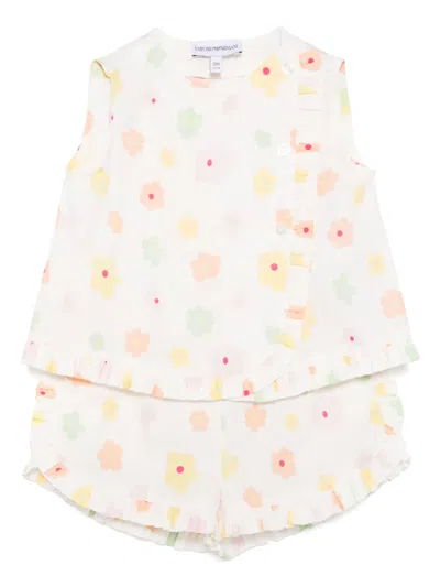 Emporio Armani Babies' Floral-print Tracksuits