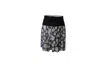 Emporio Armani Floral Skirt In Multicolor Silk In Black