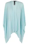 Emporio Armani Flowing Oversized Poncho With Pleats In Green