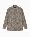 Emporio Armani Fluid-fabric Shirt With Animal Print