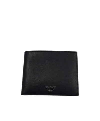 Emporio Armani Folding Wallet In Black