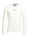 Emporio Armani For C. P. Company Man Sweatshirt Ivory Size Xs Cotton In White