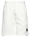 Emporio Armani For C. P. Company Man Shorts & Bermuda Shorts White Size 3xl Cotton