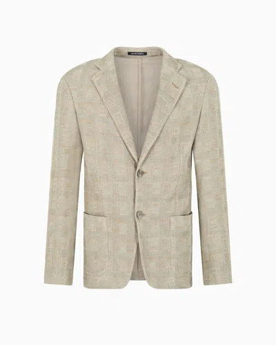 Emporio Armani Formal Jackets In Neutral