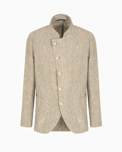 Emporio Armani Formal Jackets In Brown